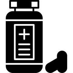 Medicine Pills Bottle Icon