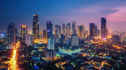 Obraz premium Communication technology in the Philippines: Advancements in mobile connectivity and digital services,