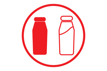 Bottle icon vector illustration. bottle sign and symbol