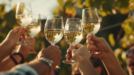 The Toasting Wine Glasses