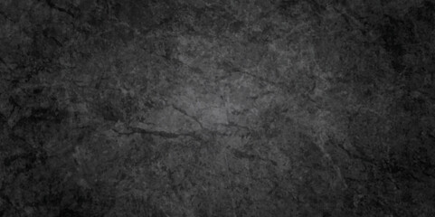 Fototapeta premium Abstract dark black and stone grungy wall backdrop texture background. Blank black concrete texture surface background. dark texture chalk board and black board background.