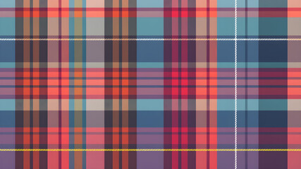 Obraz premium Bold Plaid Pattern Background with Space for Text. Generative AI