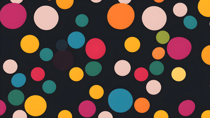 Bold Polka Dot Background Texture with Space for Text. Generative AI
