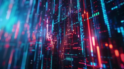 Fototapeta premium HD 1080 animation of growth in Stock Market Charts. Financial diagrams and figures on digital background.