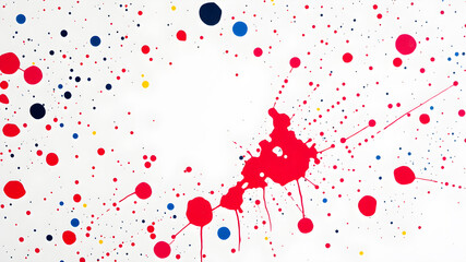 Bold Splatter Paint Background with Space for Text. Generative AI