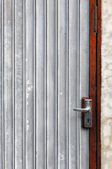 Old Galvanized Iron, Grunge rusted metal texture, under white paint.