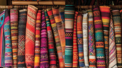 Cultural significance of textiles, highlighting traditional weaving practices from different regions