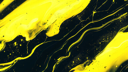 abstract moss yellow and black liquid for background