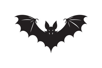 Halloween bat silhouette vector illustration