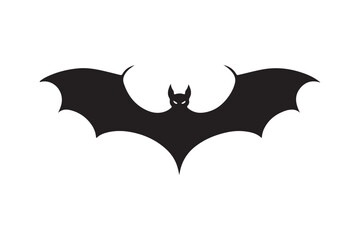 Halloween bat silhouette vector illustration