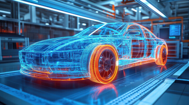 Cutting-edge software used in modern car manufacturing processes