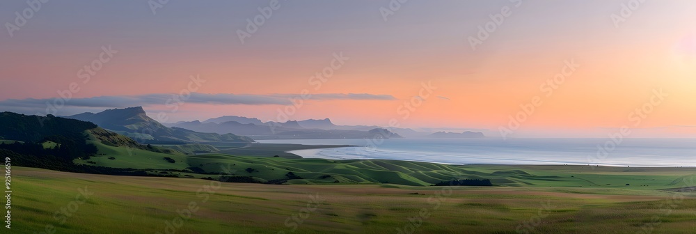 Canvas Prints dusk photography new zealand coastal landscape