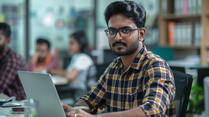 Obraz premium Information Technology Startup Employee Women Working on Computer in the Modern Office