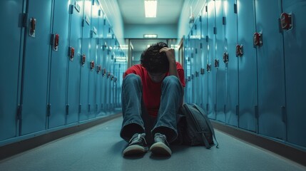 The Student in Hallway