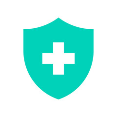 Shield with cross icon