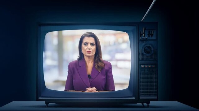 News Anchor Discusses Media Influence Generative AI