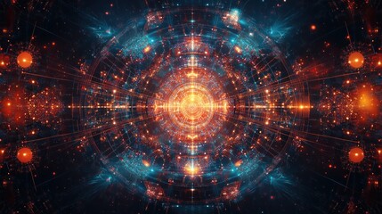 Obraz premium Abstract Digital Artwork: Cosmic Portal