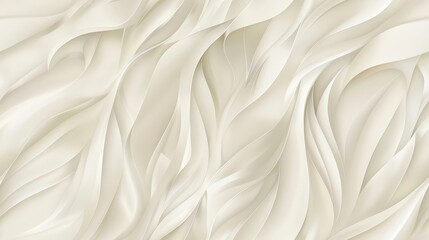 Soft flowing abstract pattern in cream tones, creating a calming and elegant visual, ideal for sophisticated design projects. Seamless pattern.