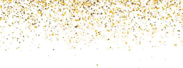 falling golden particles . gold sparkle . falling gold confetti luxury sparkling confetti on transparent background 