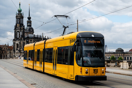 Trams in Dresden, Germany (DVB)