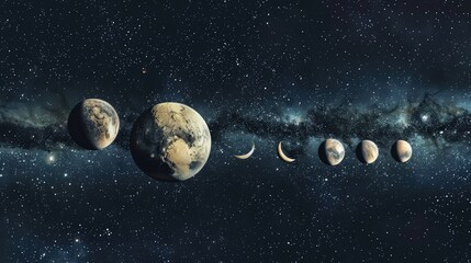 Planets and Moons in the Milky Way Galaxy