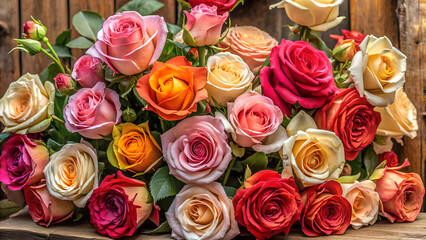 Fototapeta premium Beautiful Roses. 