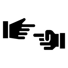 Obraz premium Accusation icon