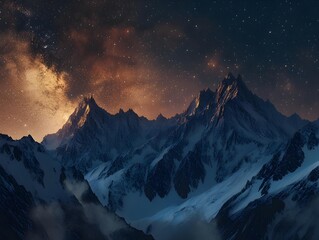 sunrise over the mountains