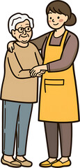 Obraz premium welfare of the elderly