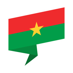 burkina faso map and flag
