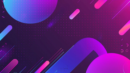Blue purple flat geometric background