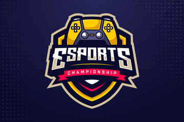 Gamer Esports Logo Template for Gaming Team or Game Tournament