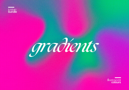 Fluorescent Gradient Texture Bundle Pack