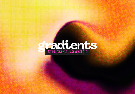 Gradient Violet & Orange Texture Bundle Pack