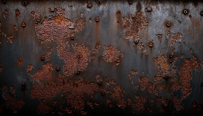 rusted steel metal texture background, AI generated