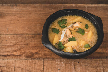 Sancocho soup typical Colombian food