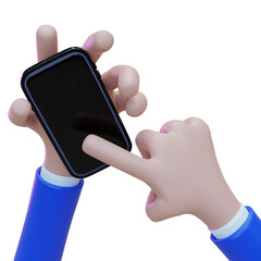 3D Cartoon Hands Using Smartphone: Playful Digital Interaction