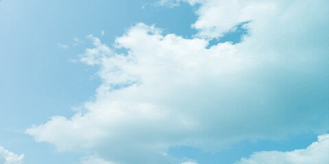 sunny sky blue light watercolor background. Aquarelle painting brush effect card paper textured canvas cloudy smoke space for text, entertaining card, template. aquamarine color graphics illustration