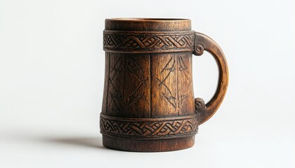 Viking wood style Beer mug