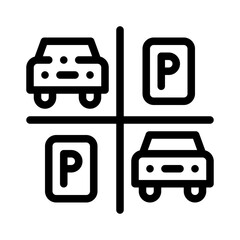 Fototapeta premium lot line icon