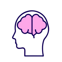 Brain Icon Design for Intelligence and Knowledge Themes