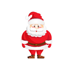 christmas santa claus with sign, new year