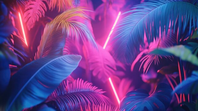 Vibrant Tropical Nightlife