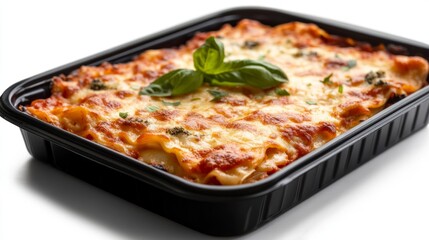 Delicious Lasagna with Garlic Bread - Studio Food Photography