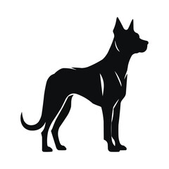 Obraz premium dog silhouette vector