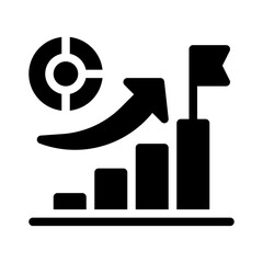 growth glyph icon