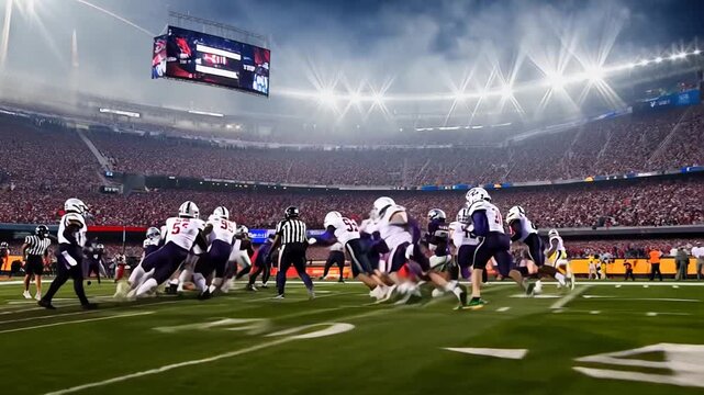 Exciting American Football Action Generative AI