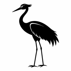Crane Black silhouette