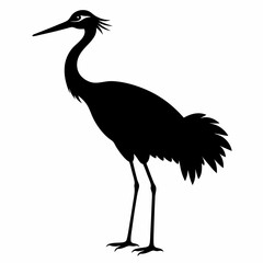 Crane Black silhouette