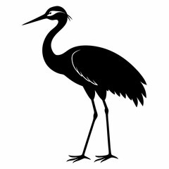 Crane Black silhouette